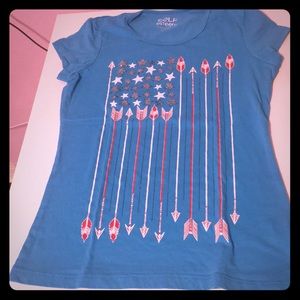 Cute American flag shirt for girls